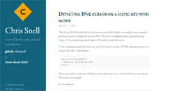 Desktop Screenshot of chrissnell.com