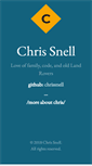 Mobile Screenshot of chrissnell.com