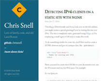 Tablet Screenshot of chrissnell.com